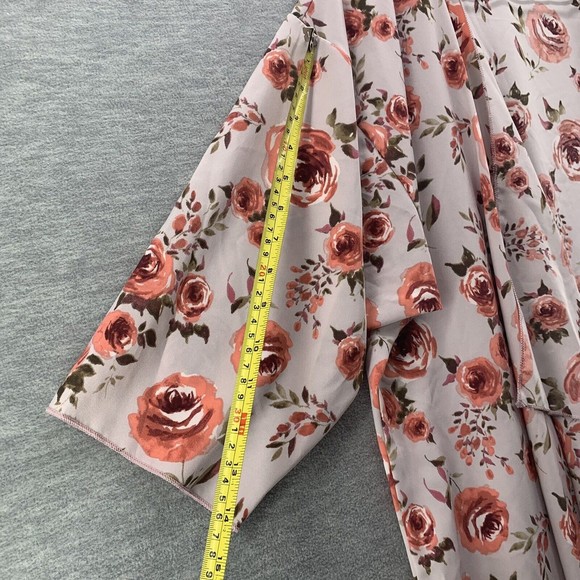 Lularoe Shirley Women's Floral Lightweight Kimono Size Medium - Picture 6 of 8